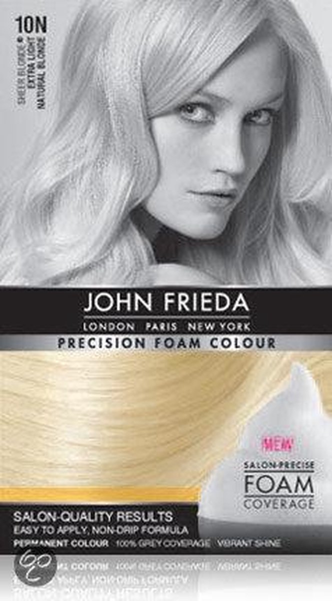 spons Blaast op hebzuchtig John Frieda Precision Foam Colour 10N Etra Light Natural Blonde | bol.com
