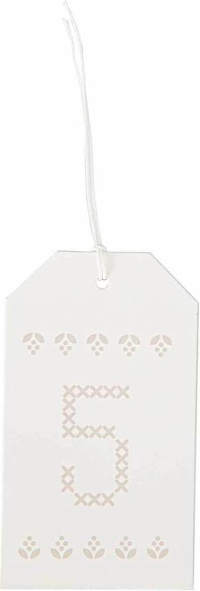 Rico Adventkalender labels wit