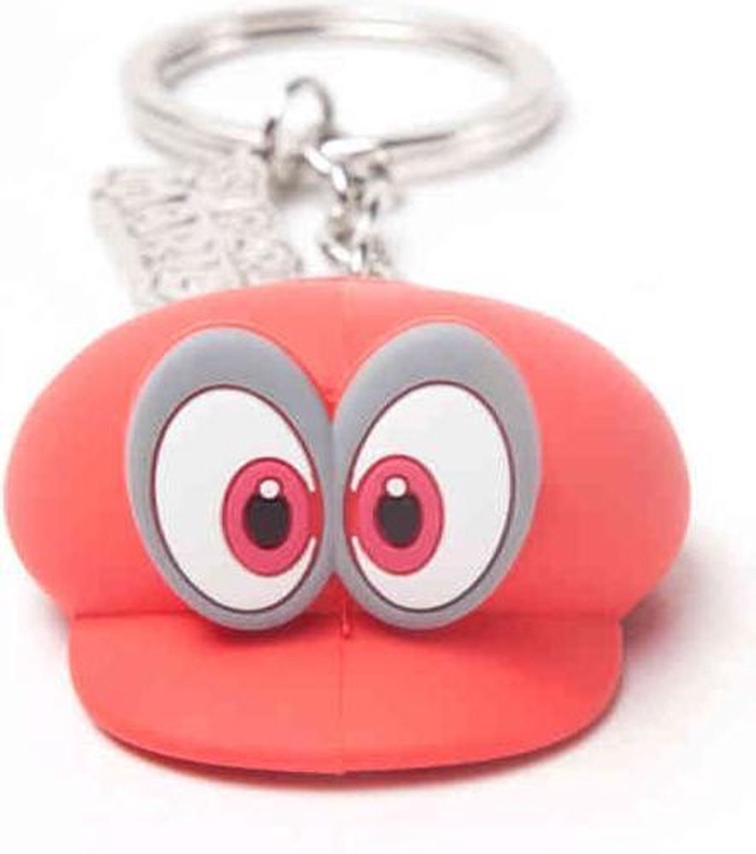 Super Mario - Odyssey Hat 3D porte-clés en caoutchouc rouge | bol.com