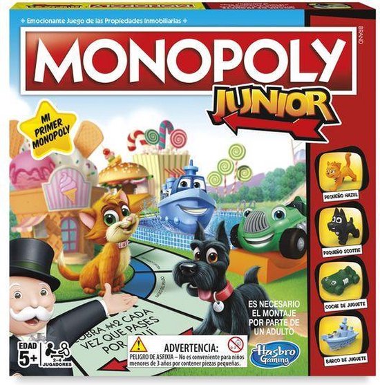 Thumbnail van een extra afbeelding van het spel Board Game Monopoly Junior Hasbro Es