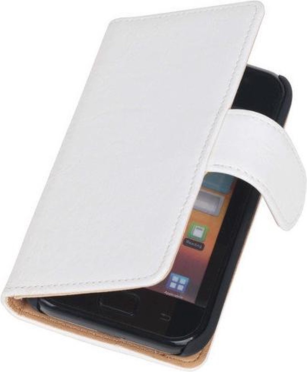LG Optimus L9 - Wit Vintage Hoesje - Book Case Cover Wallet Hoes