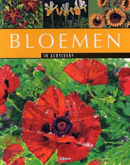 Cover van het boek 'Bloemen in acrylverf' van Carole Massey
