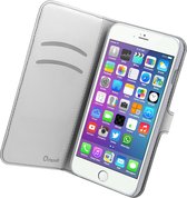 muvit iPhone 6 Plus Wallet Case met 3 kaartsloten - Rood/Licht grijs
