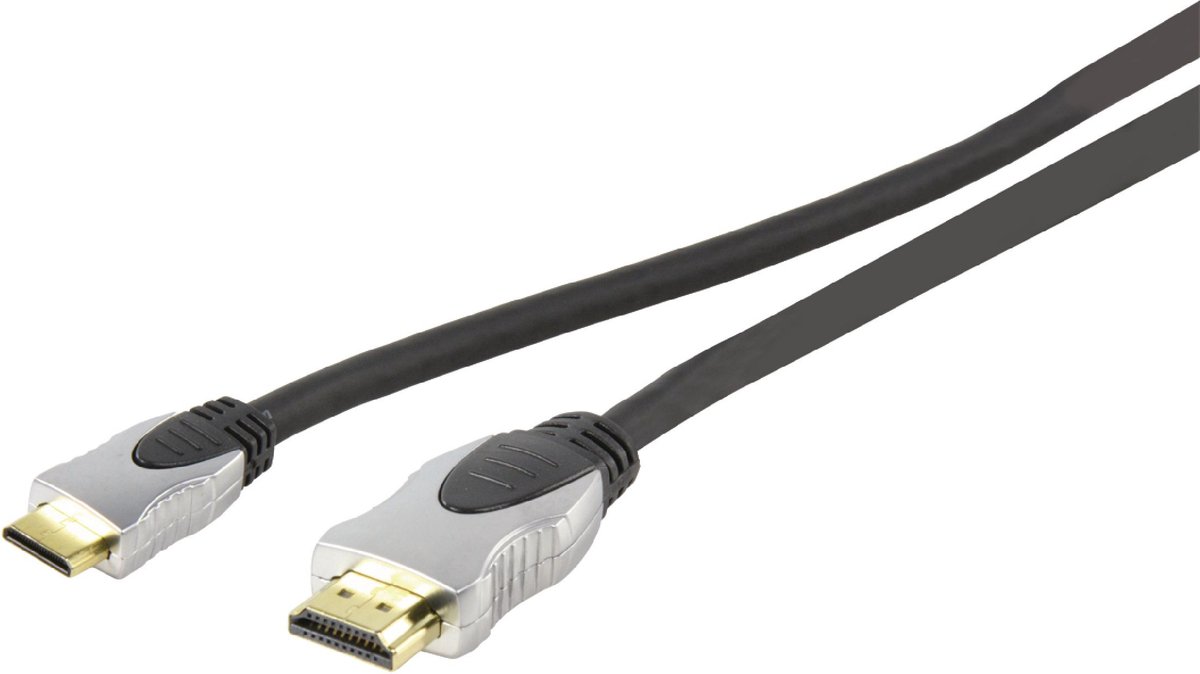 HQ - 1.3 High Speed HDMI naar HDMI Mini kabel - 2.5 m - Zwart