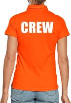 Crew poloshirt oranje voor dames M