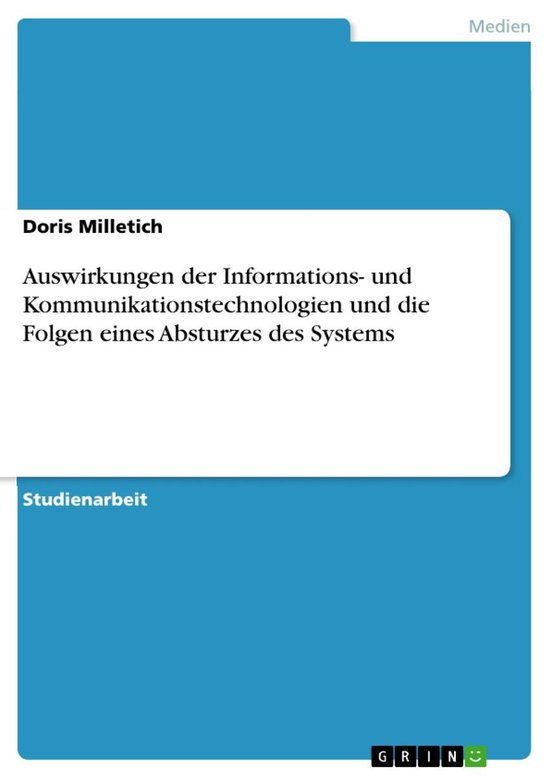 Auswirkungen der Informations- und Kommunikationstechnologie ... - cover