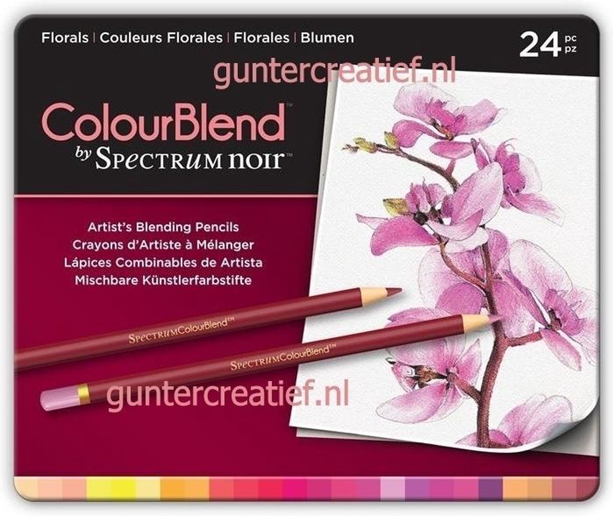 Colourblend Potloden a 24 stuks - Florals