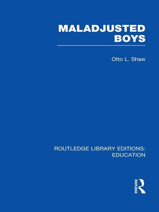 Maladjusted Boys (Rle Edu M) - cover