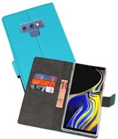Booktype Telefoonhoesjes - Bookcase Hoesje - Wallet Case -  Geschikt voor Galaxy Note 9 - Blauw