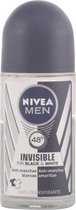 Nivea INVISIBLE FOR BLACK & WHITE MEN - deodorant - roll-on 50 ml