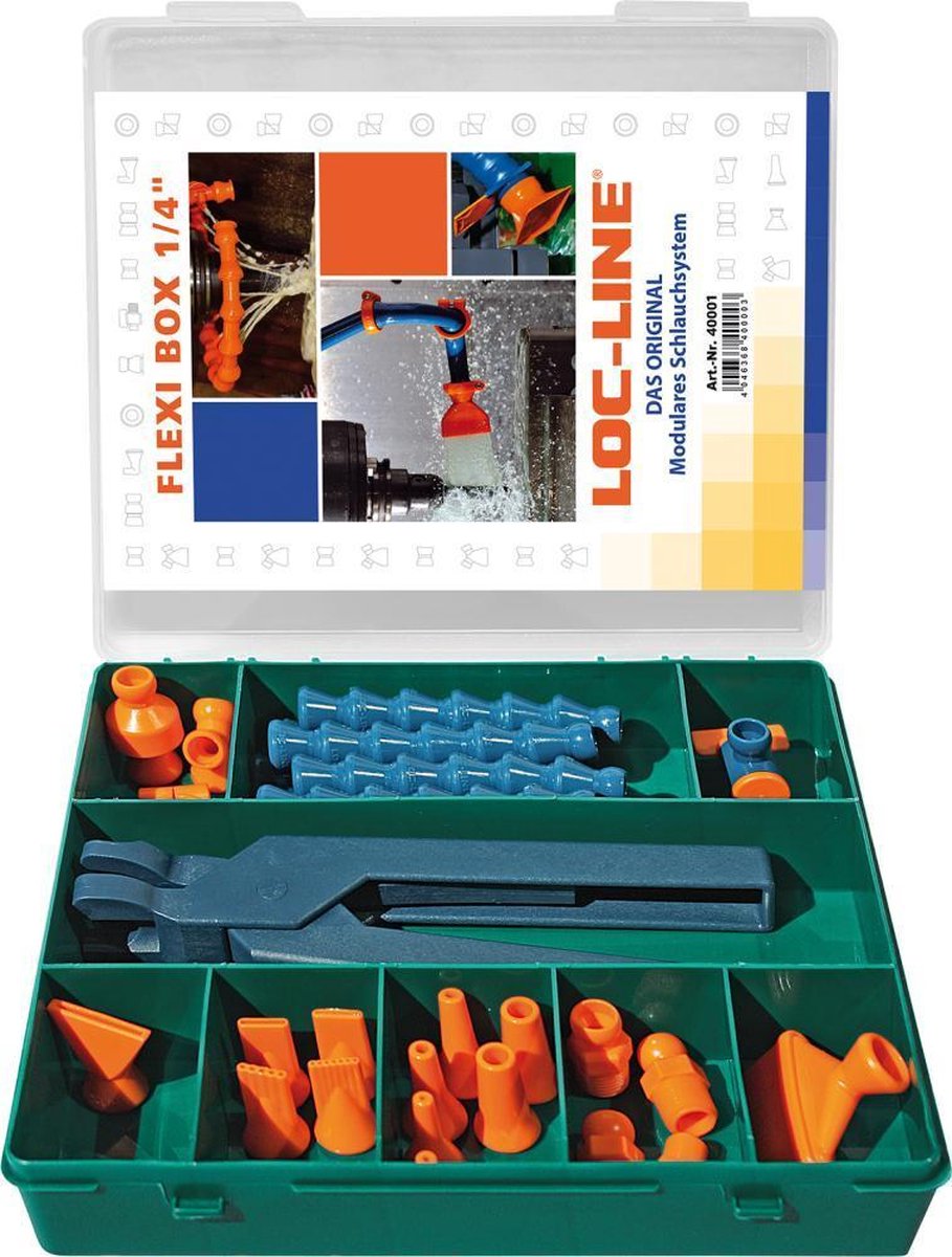 LOC-LINE Koelvloeistofgewrichtslangset maat 1/2″ 30-delig - L50001FLEXI