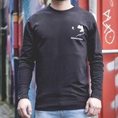 The Longsleeve - Zwart - Maat XL