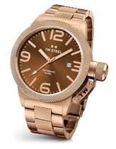 TW Steel CB196 Canteen Bracelet Collection - Horloge -  Staal - 50 mm - Rosékleurig