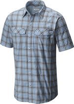 Columbia Silver Ridge Multi Plaid Short Sleeve Shirt - heren - blouse korte mouwen - maat XXL - blauw/grijs geruit