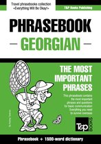 English-Georgian phrasebook and 1500-word dictionary