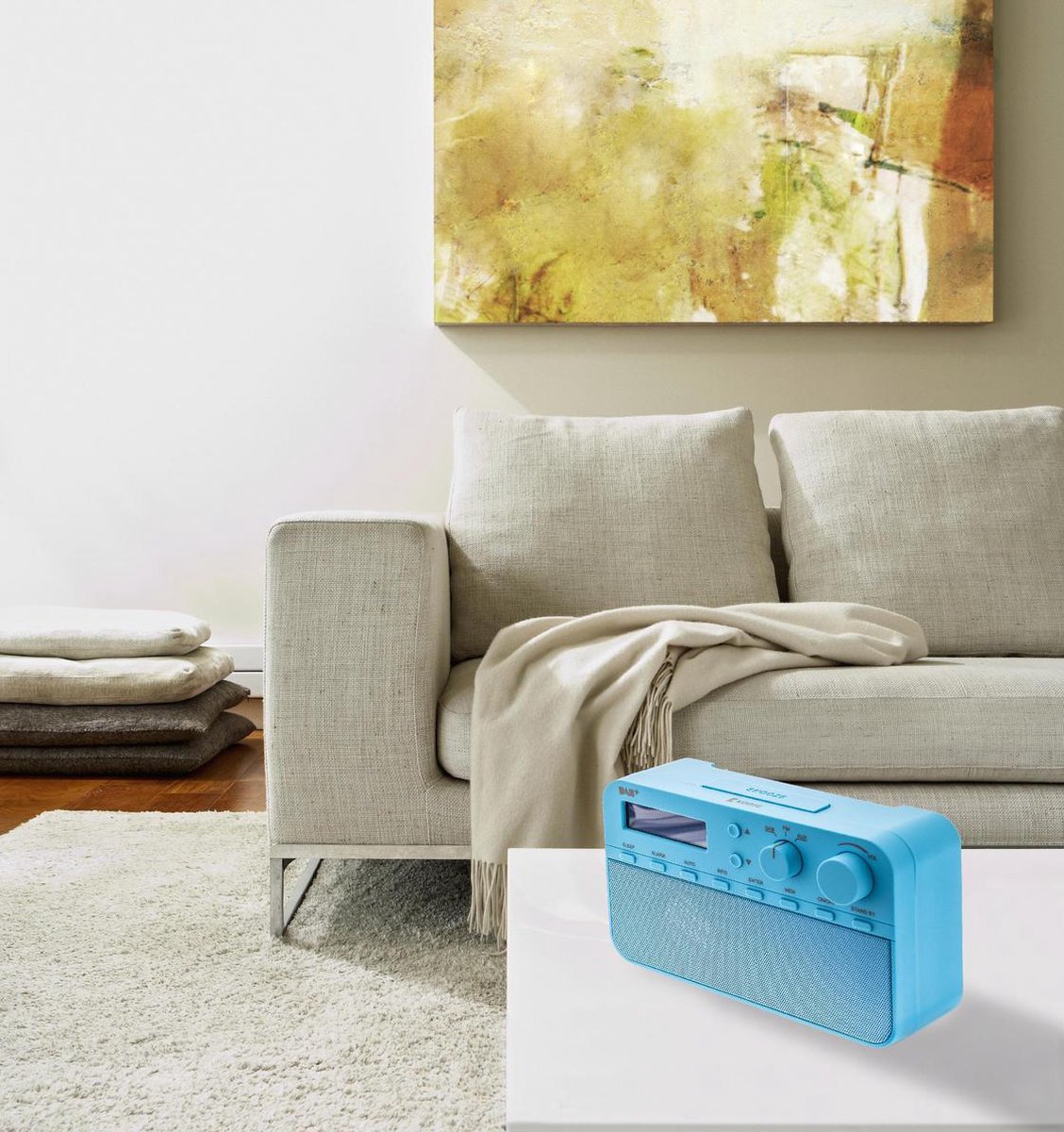 Bol Com Konig Draagbare Dab Radio Blauw