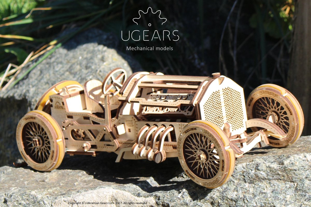 UGEARS Houten 3D Model - U-9 Grand Prix Car — afbeelding 19