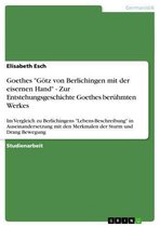 Goethes 'Götz von Berlichingen mit der eisernen Hand' - Zur Entstehungsgeschichte Goethes berühmten Werkes