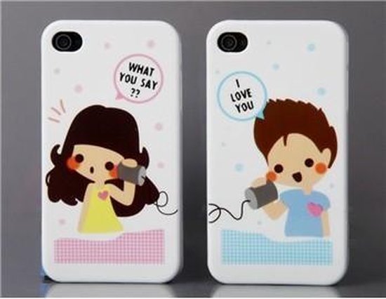 iPhone 4s Couple covers, hoesjes, frontjes boy/girl | bol.com