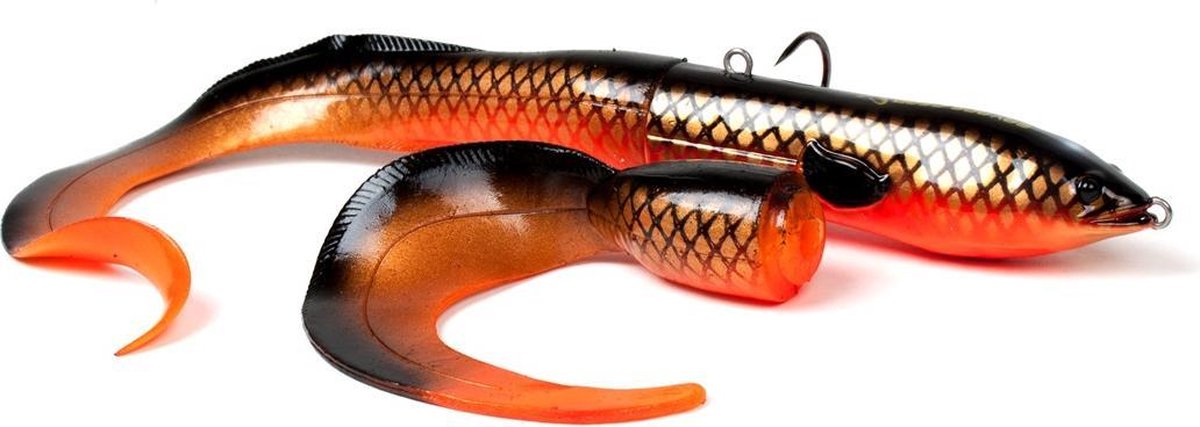 Savage Gear 3D Hard Eel Tail Bait | Red copper Black | 17cm | 40g