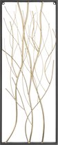 Pt, (Present Time) Branches - Muurdecoratie - IJzer - 85 x 33 x 2 cm - Goud