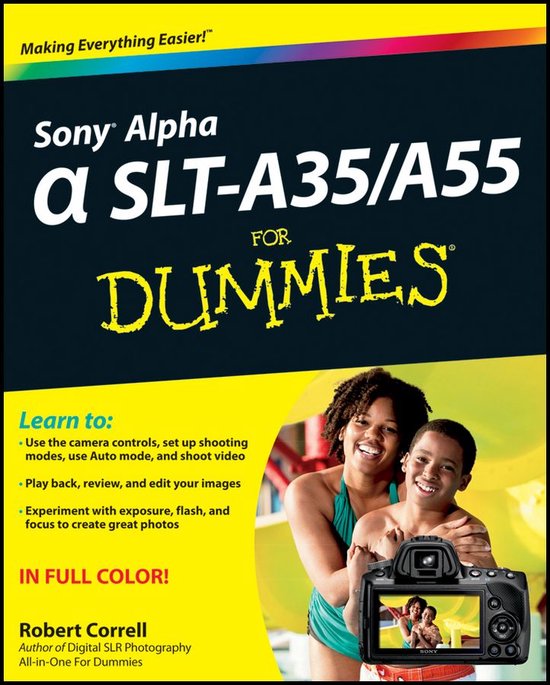 Sony Alpha SLT-A35 / A55 For Dummies - cover