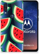 Motorola One Vision Siliconen Case Watermelons