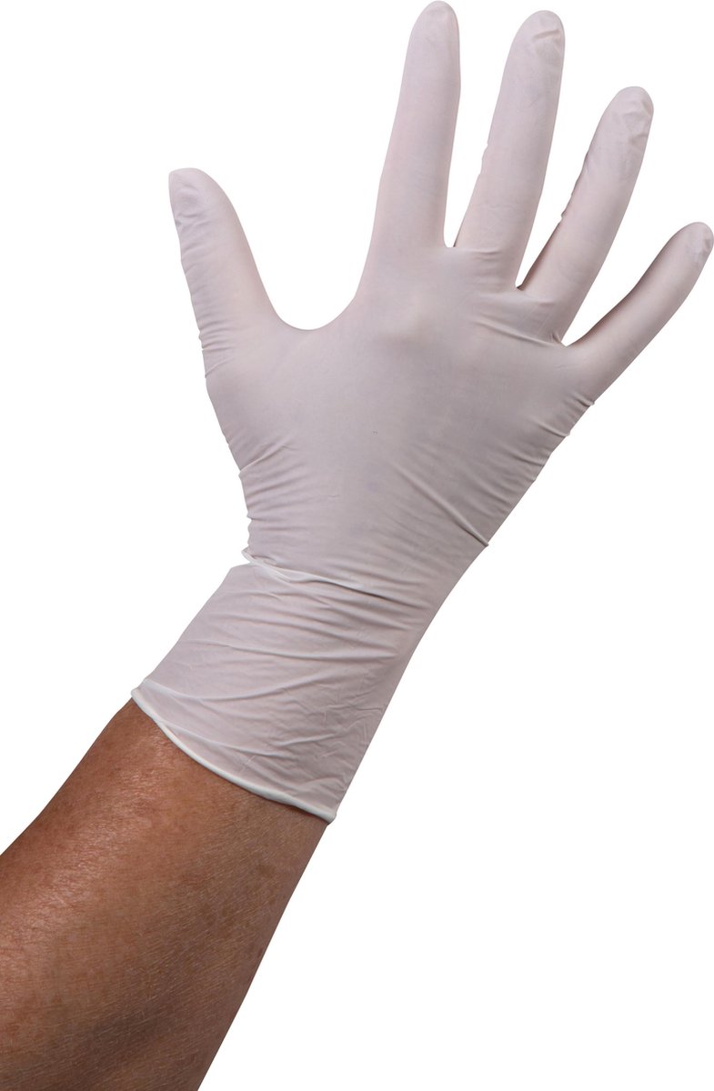 Goedkoopste Nitril handschoen wit ongepoederd,maat S comfort,10x100/doos