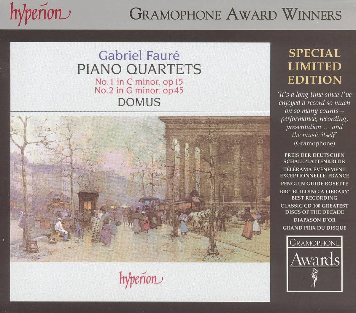 Faure: Piano Quartets