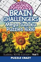 Brain Challengers Mega Sudoku Puzzles 16x16 Vol 1