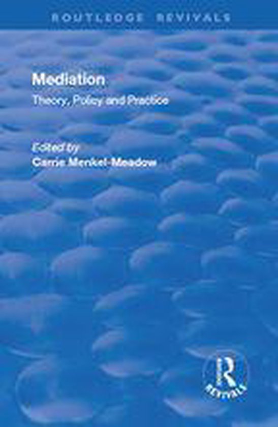 Routledge Revivals - Mediation: Theory, Policy and Practice - cover