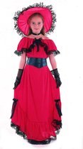 LUCIDA - Rood Scarlett O'Hara kostuum voor meisjes - S 110/122 (4-6 jaar)