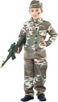 Soldaten kostuum voor jongens 120-130 (7-9 jaar)