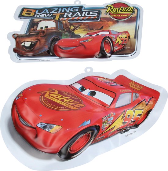 Disney Pixar Cars 3D Muur Decoratie voor de Kinderslaapkamer 2 stuks – 21x33cm | Muurhanger | Versiering voor in de Slaapkamer