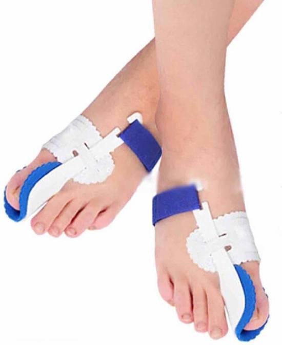 GO Medical Hallux Valgus Spalken - Grote teen nachtspalk - Wit, Blauw