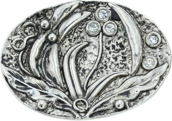 Ovale broche zilver-kleur | bol.com
