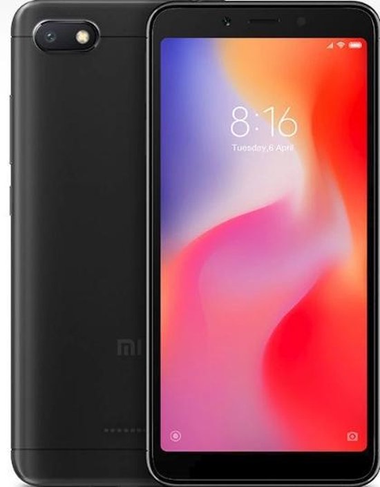 Xiaomi Redmi 6A, 13,8 cm (5.45"), 1440 x 720 Pixels, 2 GB, 16 GB, 13 MP, Zwart