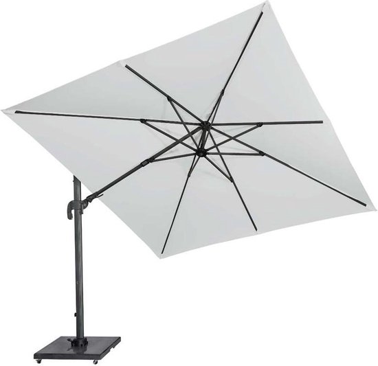 Platinum zweefparasol Solarflex T² 300x300 wit
