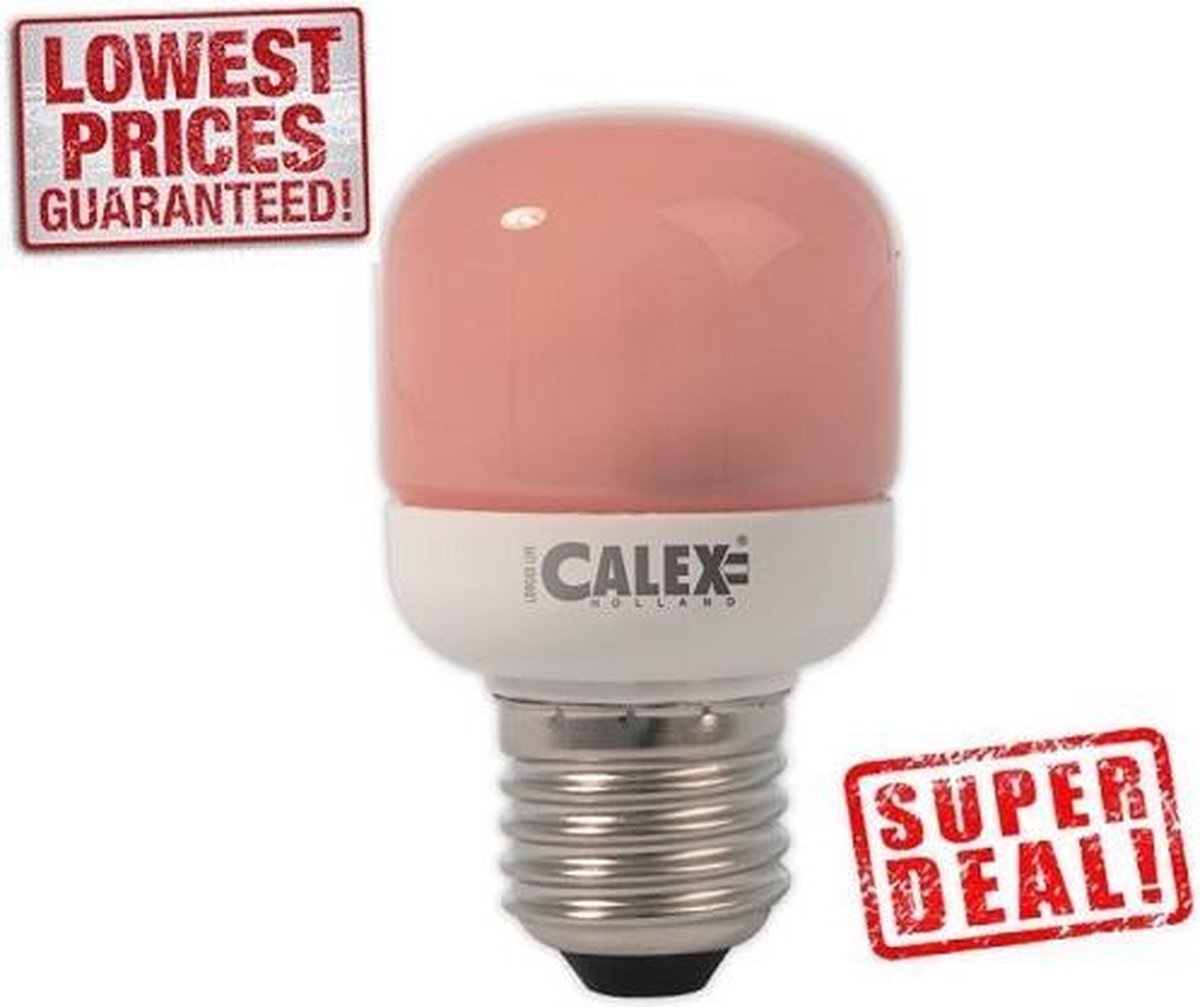 Calex E-saving Mini Globe lamp T45 240V AC 7W E27 Flame | bol.com