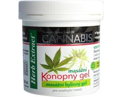 Herb Extract® Cannabis Massage Gel - 250ml - zeer geschikt voor - vermoeide - pijnlijke spieren -  gewrichten - pezen - vermindert stijfheid van gewrichten