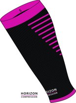 Horizon Calf sleeves Compressie tubes zwart / cerise Small