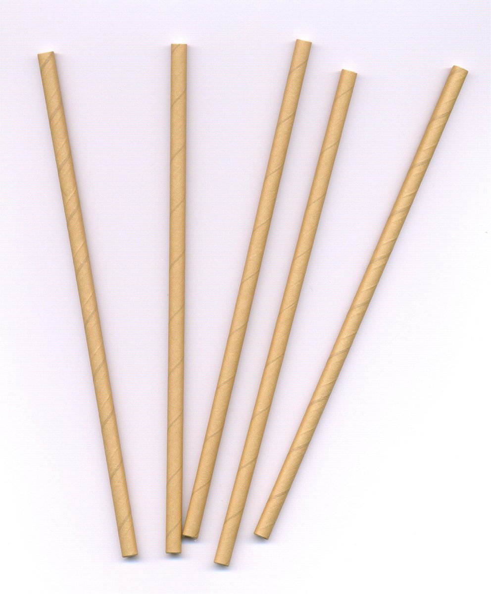 Drinkrietje papier [FSC] kraft - 200 stuks