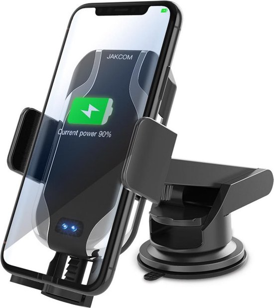 efficiëntie Smederij Afleiding Mobile Telefoon Houder, Slimme draadloze autolader, Smart Wireless Car  Charger | bol.com
