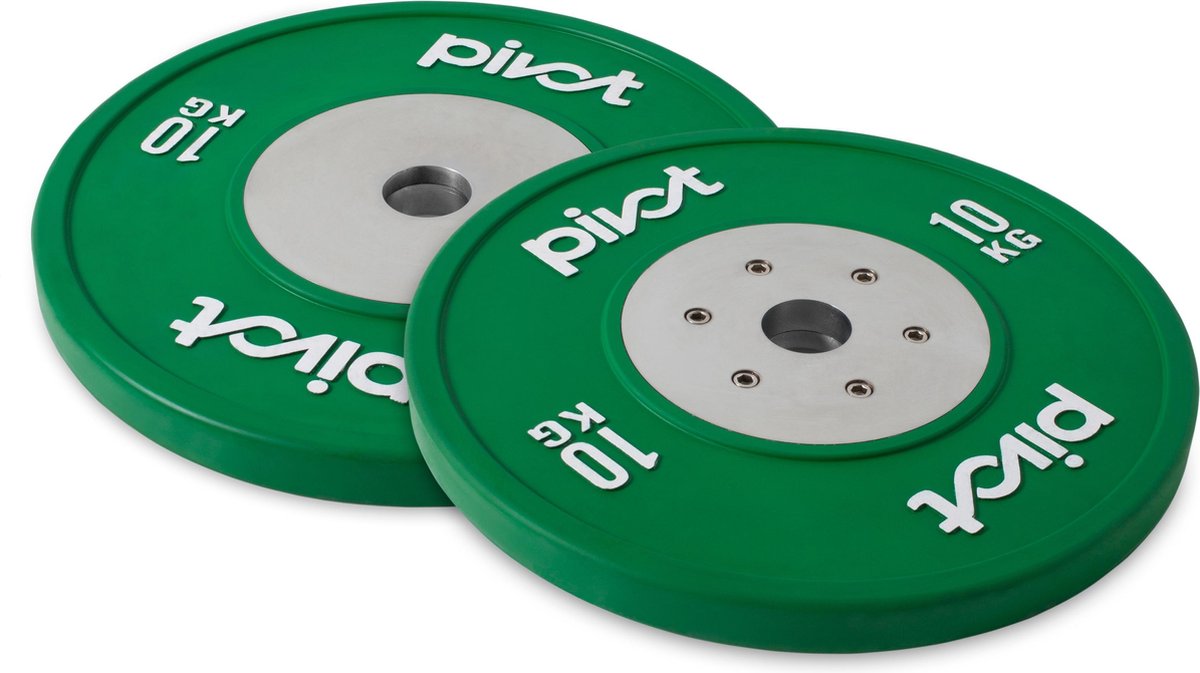 Pivot Fitness Elite Competition Bumper Plate Set 10kg | bol.com