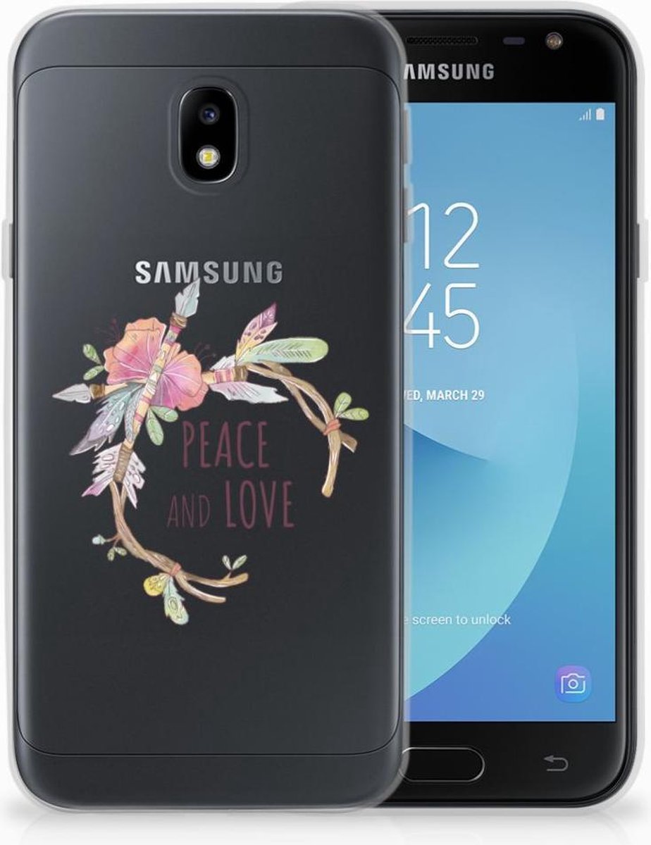 Samsung Galaxy J3 2017 Telefoonhoesje met Naam Boho Text