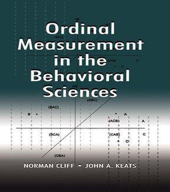 Ordinal Measurement in the Behavioral Sciences - cover