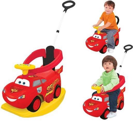 Cars McQueen - 4-in-1 Loopauto - Rood
