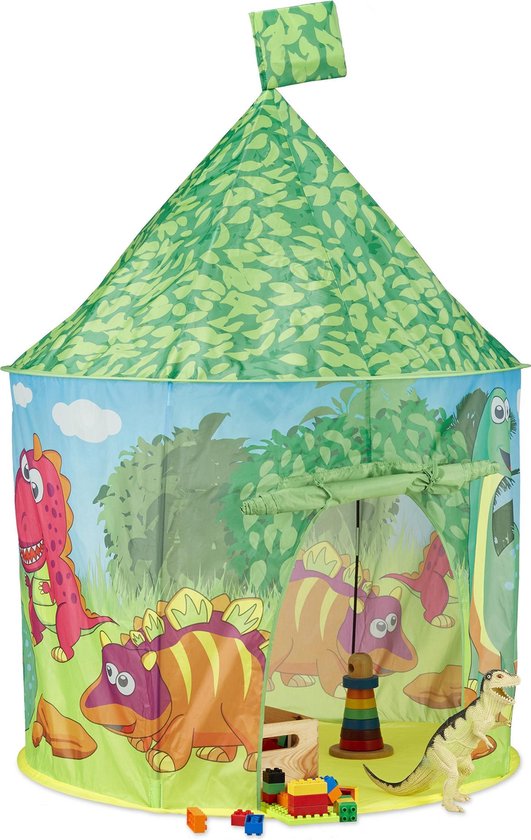 | relaxdays speeltent dinosaurus kindertent dino Pop It Up speeltent dinosaurus
