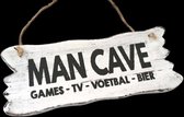 Tekstbord hangend - Man Cave (WHITE)