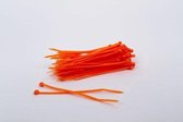 1000 stuks Oranje Kabelbinders 2.5mm x 100mm lang + Kortpack pen (099.0384)